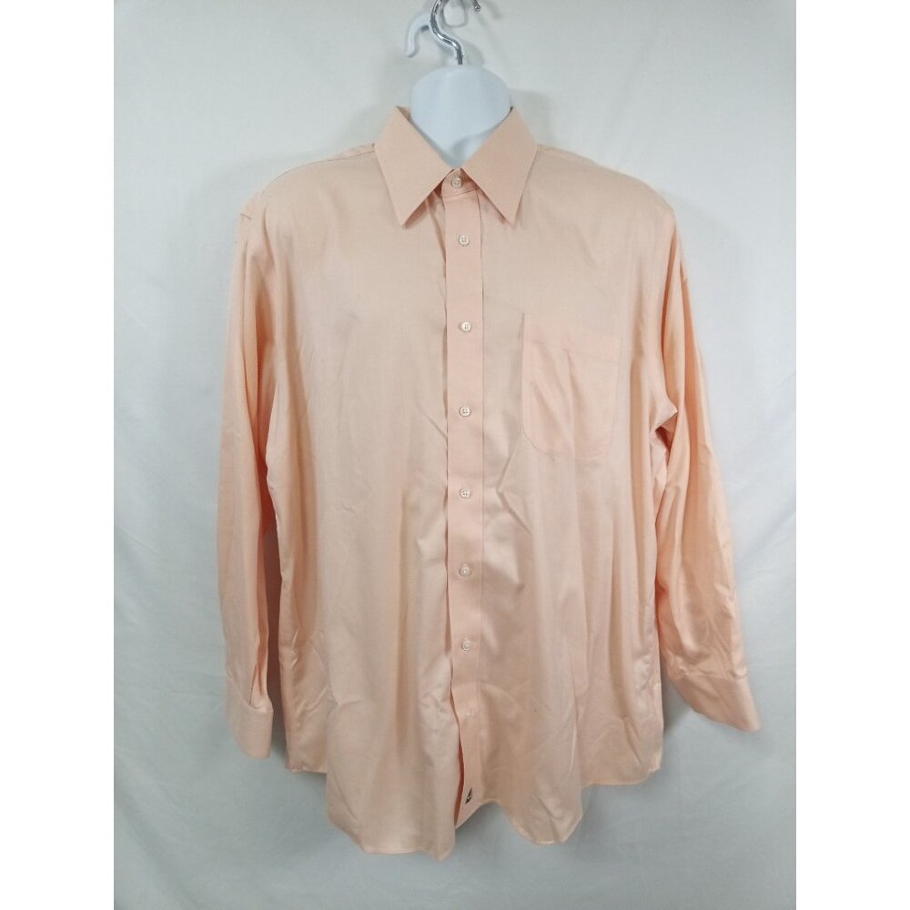 Nordstrom Men's Peach Dress Shirt Size 34